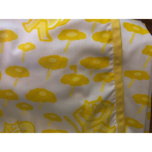 1970s The VESTED GENTRESS Hand Screen Print CAT Novelty Print Wrap Skirt M As Is - Picture 10 of 10